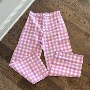BlockPrints Gingham Denim Panta